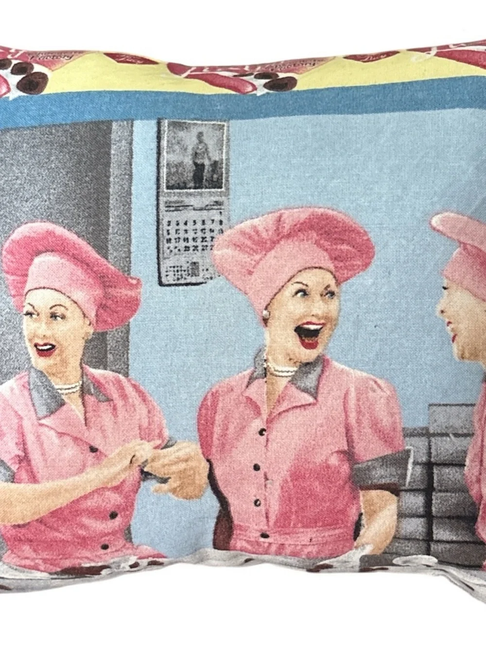 Retro Pink i love lucy handmade Decorative Pillow 10x10 new